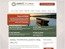 Tablet Screenshot of jwaycpa.com